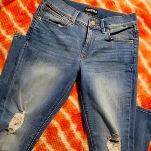 Express jeans size 6 skinny midrise